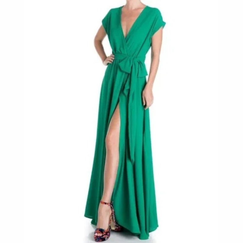 NWT Meghan Los‎ Angeles Women's Jasmine Maxi Dress Emerald Green XXXL or 3X